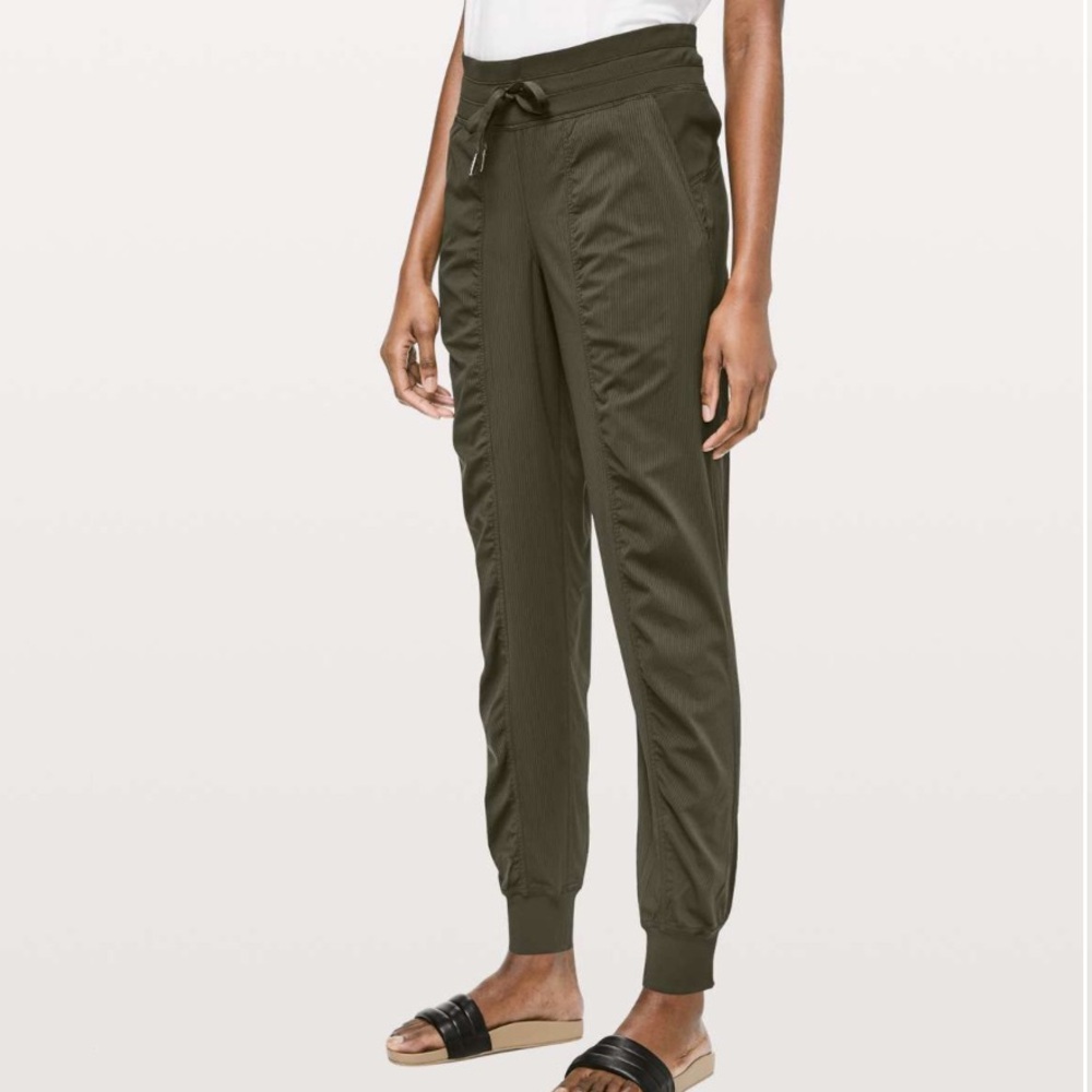Lululemon Dance Studio Jogger Pant *27" Dark Olive Size 8 Modest Comfy Casual